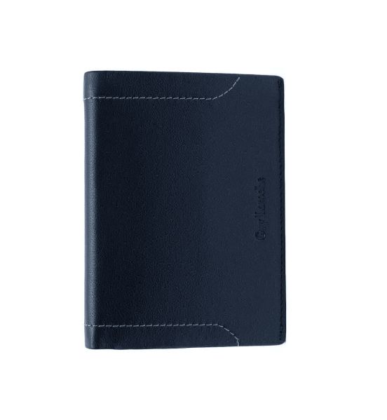 Δερμάτινο Ανδρικό Πορτοφόλι Όρθιο Guy Laroche 62904 Dark Blue | RFID Προστασία & Γνήσιο Δέρμα & με 6 Θέσεις Καρτών
