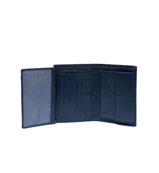 Δερμάτινο Ανδρικό Πορτοφόλι Όρθιο Guy Laroche 62904 Dark Blue | RFID Προστασία & Γνήσιο Δέρμα & με 6 Θέσεις Καρτών