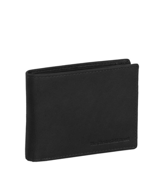 Δερμάτινο Ανδρικό Πορτοφόλι Λεπτό Chesterfield Walid C08.036200 Μαύρο με RFID Προστασία – Premium Wax Pull Up Δέρμα