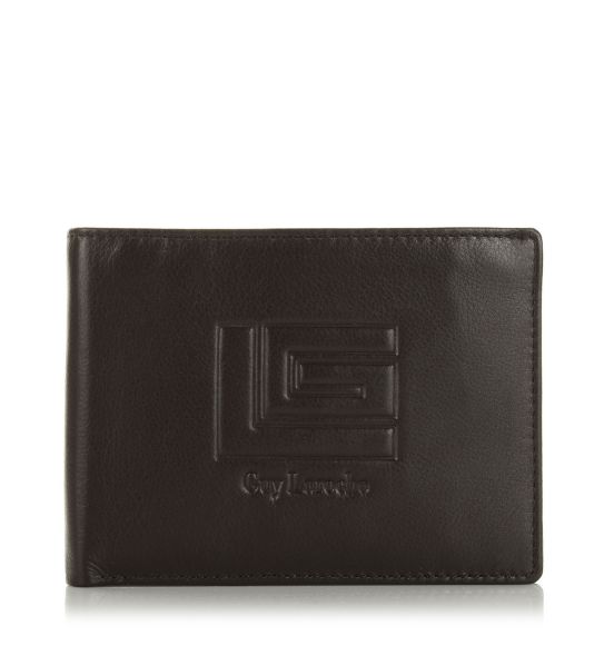 Δερμάτινο Ανδρικό Πορτοφόλι Guy Laroche 37505 Καφέ | RFID Προστασία, Θήκη Ταυτότητας & 7 Θέσεις Καρτών