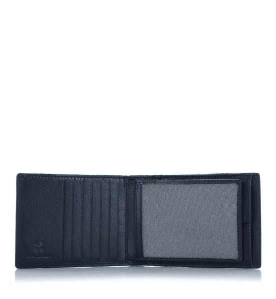 Δερμάτινο Ανδρικό Πορτοφόλι Guy Laroche 37505 Μπλε | RFID Προστασία, Θήκη Ταυτότητας & 7 Θέσεις Καρτών