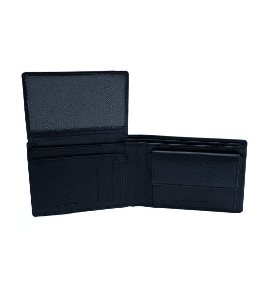 Δερμάτινο Ανδρικό Πορτοφόλι Guy Laroche 37506 Dark Blue | RFID Προστασία & Premium Δέρμα | 7 Θέσεις Καρτών