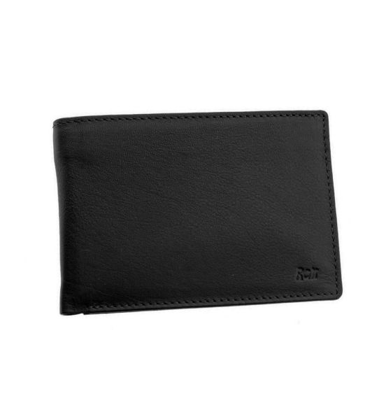 Ανδρικό Δερμάτινο Πορτοφόλι RCM Z33 Μαύρο με RFID Προστασία & Πολλές Θήκες