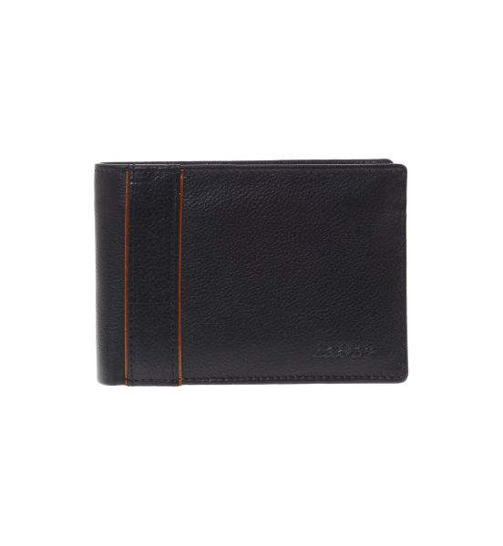 Δερμάτινο Ανδρικό Πορτοφόλι Lavor 1-3832 Μαύρο | RFID Προστασία & 12 Θέσεις για Κάρτες