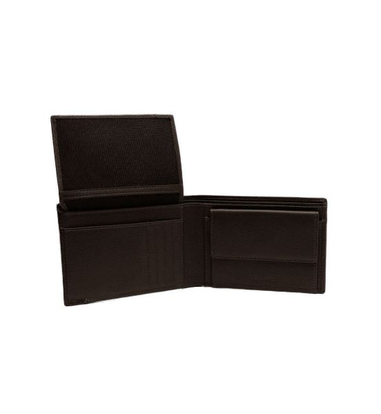 Δερμάτινο Ανδρικό Πορτοφόλι Guy Laroche 38106 Dark Brown| RFID Προστασία, 5 Θέσεις Εγγράφων & 7 Θέσεις Καρτών