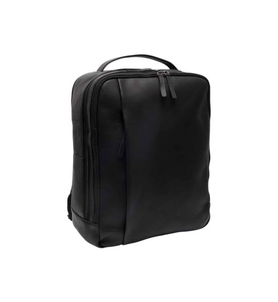 Δερμάτινο Επαγγελματικό Σακίδιο Πλάτης Chesterfield Soraja C58.700000 Μαύρο – με 3 Διαμερίσματα & Wax Pull-Up Δέρμα