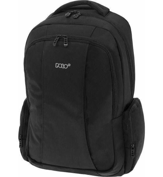 Μεγάλο Σακίδιο Πλάτης POLO 902008 Μαύρο με USB, Laptop 17,3” – Αδιάβροχο Κάλυμμα & Αντικλεπτική Θήκη