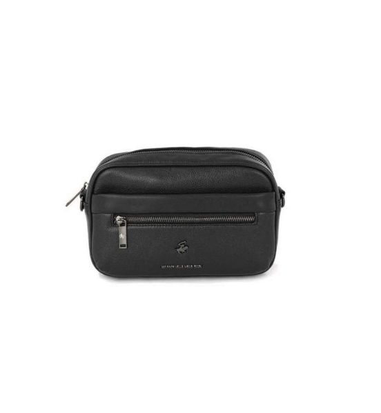 Τσαντάκι Χιαστί & Χειρός Beverly Hills Polo BH-8511 Μαύρο | Οικολογικό Δέρμα | Το Απόλυτο 2-σε-1 για Κάθε Ώρα της Ημέρας