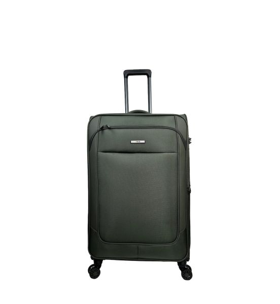 Μεγάλη Βαλίτσα RCM 214-28 Army Green 77cm 115L |Premium Θωρακισμένο Ύφασμα με 4 Διπλές Ρόδες | για 23+ Κιλά