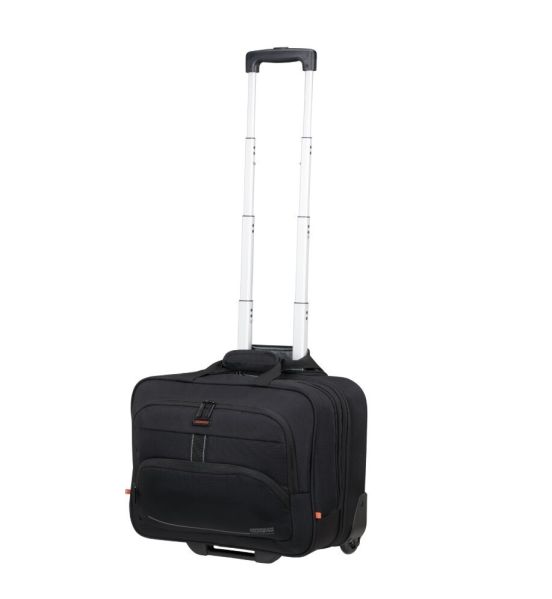 Επαγγελματική Τροχήλατη Τσάντα Pilot American Tourister At Work 160126-1041 Μαύρο 33L | Ανθεκτικό Premium Business Τρόλεϊ