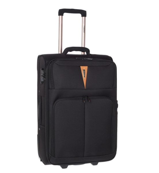 Μεσαία Βαλίτσα 65x42x28/32 Diplomat Venice ZC6100-M Μαύρο | Μέγιστη Χωρητικότητα & Επέκταση | 23 Κιλών & Απόλυτη Οργάνωση