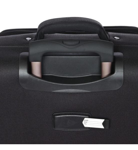 Premium Σετ 2 Υφασμάτινες Βαλίτσες Diplomat ZC6100-SET2 Μαύρο | Καμπίνας & Μεσαία | Θήκη για Κοστούμι | Ιδανικές για Aegean