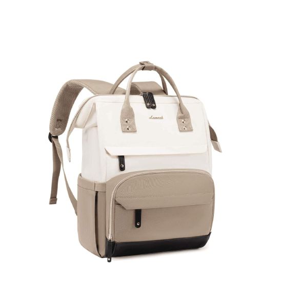 Γυναικείο Σακίδιο Πλάτης Lovevook MB2046 15.6″ Beige/Black/Khaki | Επαγγελματικό & Ταξιδίου | Αντικλεπτικό Backpack