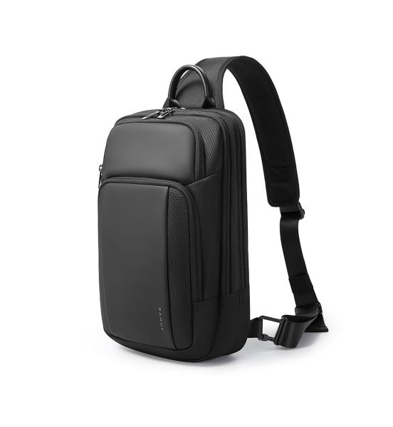 Τσαντάκι Ώμου Χιαστί Bange 7795 Μαύρο – Αδιάβροχο Crossbody με Αντικλεπτική Θήκη