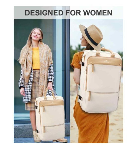 Σακίδιο Πλάτης Καμπίνας Matein 6131 Μπεζ – Travel Backpack 52L, Αδιάβροχο για Όλες τις Αεροπορικές