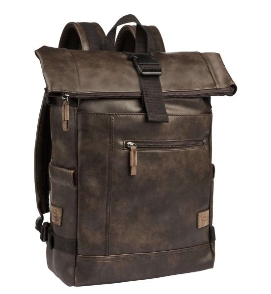 Σακίδιο Πλάτης Roll Top CAMEL ACTIVE Laos 251-202-29 Καφέ 25L | Θήκη Laptop 15.6"| Backpack Πόλης & Ταξιδιού