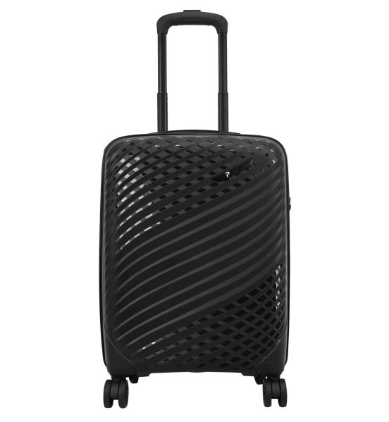 Premium Βαλίτσα Καμπίνας 55x39x20 Πολυπροπυλένιο Paulter 2729/20 Μαύρο | Επέκταση & 4 Διπλοί Τροχοί
