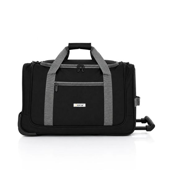 Σάκ Βουαγιάζ με Ρόδες Μικρό RCM 3081-20 Μαύρο 53cm – Αδιάβροχο, για Γυμναστήριο ή Weekend, 49L