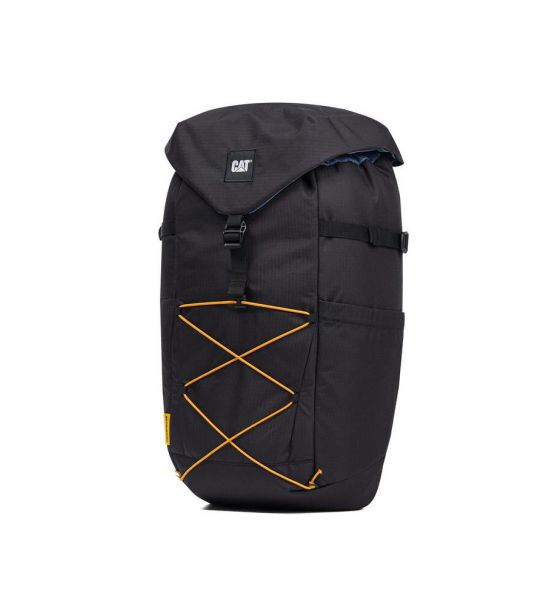 Σακίδιο Πλάτης Caterpillar 84752-01 City Vibes 22L Μαύρο | Θήκη Laptop & Οικολογικό RPET με Κορδόνι και Αδιάβροχο Φερμουάρ