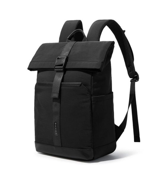 Αδιάβροχο Σακίδιο Πλάτης Roll Top Bange 3115 Μαύρο | Laptop 15.6" | Ελαφρύ Minimal Backpack Εργασίας & Ταξιδιού