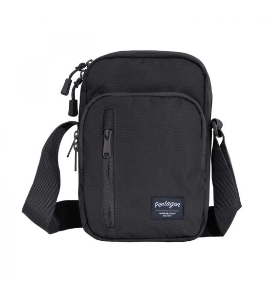 Ανδρικό Τσαντάκι Ώμου Pentagon Kleos Messenger K16096-01 Μαύρο | Compact Μέγεθος με Θήκη Smartphone