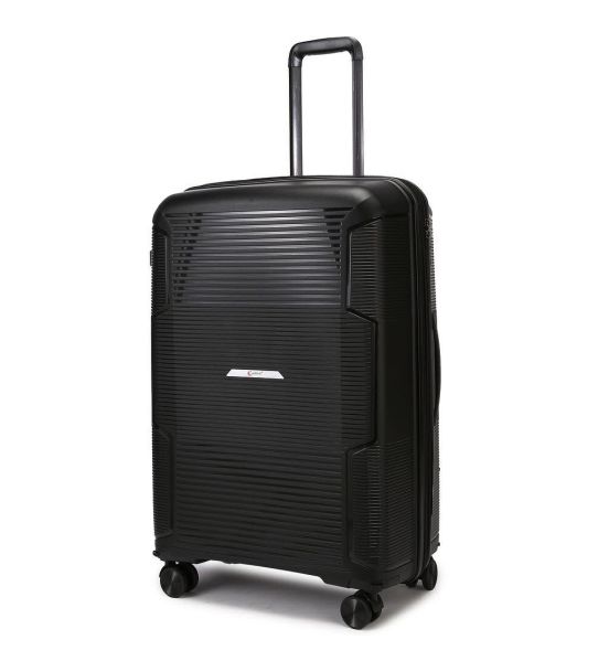 Μεγάλη Βαλίτσα 75.5x50x31.5/36 Cardinal 4006 Μαύρο 119L | Πολυπροπυλένιο με Αποσπώμενα Ροδάκια | Ιδανική για 23 Κιλά+