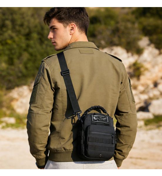 Στρατιωτικό Τσαντάκι Ώμου/Στήθους Tactical Cardinal MT4050 Μαύρο | Απόλυτη Αντοχή 1000D & Χωρητικότητα 5.7L