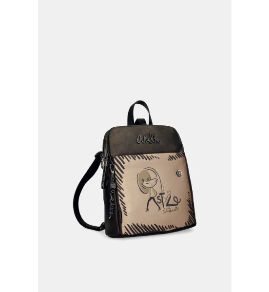 Γυναικείο Σακίδιο Πλάτης ANEKKE 41865-073 Nature Koko (τριπλό διαμέρισμα)