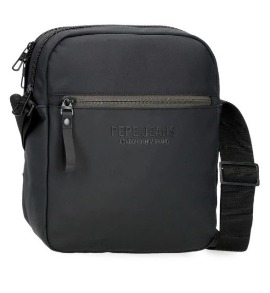 Premium Ανδρικό Τσαντάκι Ώμου Pepe Jeans Sail Up 7175741 Μαύρο | με Θήκη Tablet & 2 Κεντρικές Θήκες