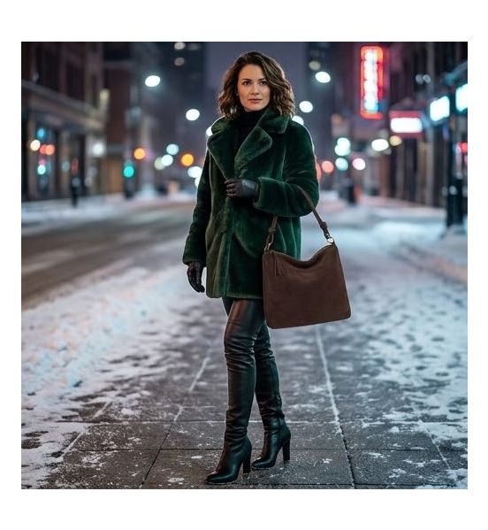 Γυναικεία Τσάντα AMALIA H681-Dark Brown