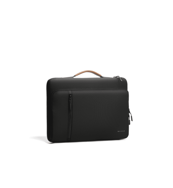 Ultra-Slim Επαγγελματικός Χαρτοφύλακας Laptop 14" BANGE 6802D Μαύρο | Κομψή Αδιάβροχη & Italian Design