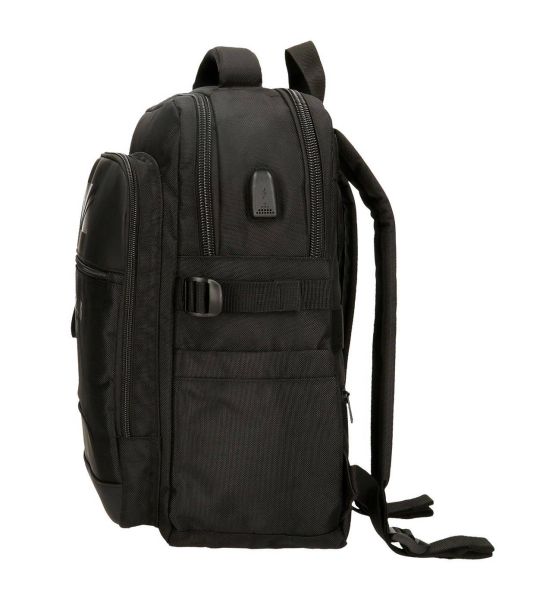 Ανδρικό Σακίδιο Πλάτης Pepe Jeans Bromley 7062441 Μάυρο – Laptop 15,6'', Θύρα USB, 2 Θήκες & Ανθεκτικότητα
