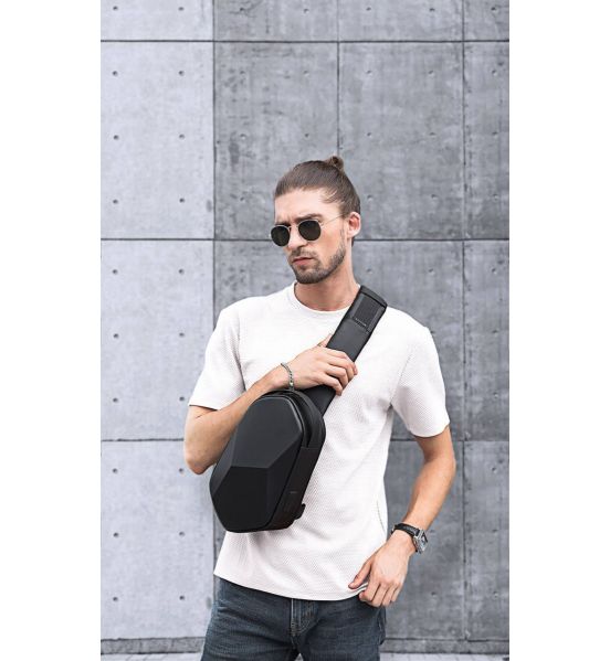Τσαντάκι Ώμου / Χιαστί Crossbody Bange 7213 Μαύρο – Αδιάβροχο & Αντικραδασμικό – Premium Hard Shell & Anti-Theft