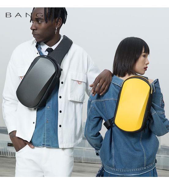 Τσαντάκι Ώμου / Χιαστί Crossbody Bange 7256 Μαύρο – Αδιάβροχο Hard Shell – PU 3 Στρώσεων & Anti-Theft
