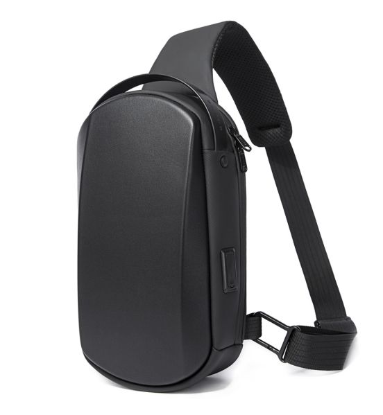 Τσαντάκι Ώμου / Χιαστί Crossbody Bange 7256 Μαύρο – Αδιάβροχο Hard Shell – PU 3 Στρώσεων & Anti-Theft