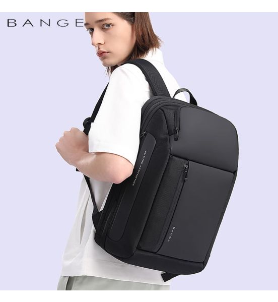 Ανδρικό Σακίδιο Πλάτης BANGE 7663 Μαύρο 24L – Επαγγελματικό Backpack με USB & Αντικλεπτικό Design