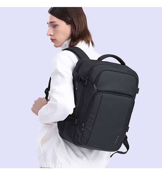 Ανδρικό Σακίδιο Πλάτης BANGE 7690 Μαύρο 24L |  Επαγγελματικό Backpack με USB & Αντικλεπτικό Design
