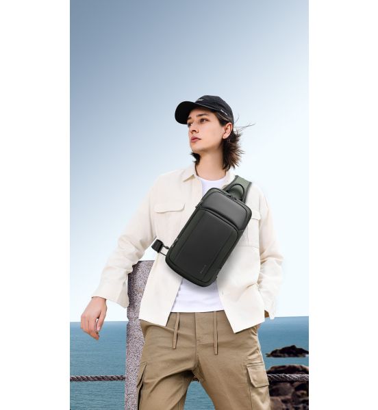 Τσαντάκι Ώμου Χιαστί Bange 7795 Μαύρο – Αδιάβροχο Crossbody με Αντικλεπτική Θήκη