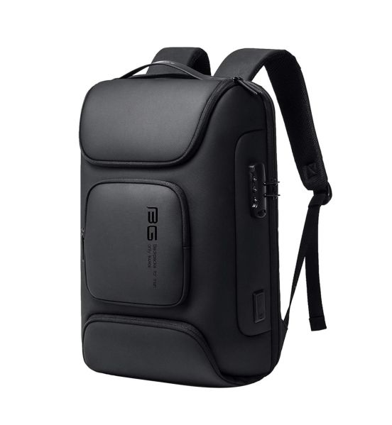 Ανδρικό Σακίδιο Πλάτης Bange 7216 Plus Μαύρο – Laptop 15,6” & USB, Αντικλεπτικό με Λουκέτο  – Αδιάβροχο & Οργανωμένο