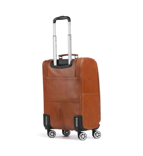 Δερμάτινη Βαλίτσα Καμπίνας Chesterfield Key Largo C21.500631 Κονιάκ 50x34x20 – Premium & Ιδανική για Όλες τις Αεροπορικές
