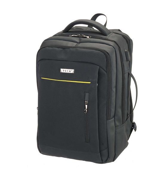 Σακίδιο Πλάτης Επαγγελματικό RCM 812 Μαύρο για Laptop 15.6” - Αδιάβροχο με USB Θύρα & Εργονομική Πλάτη