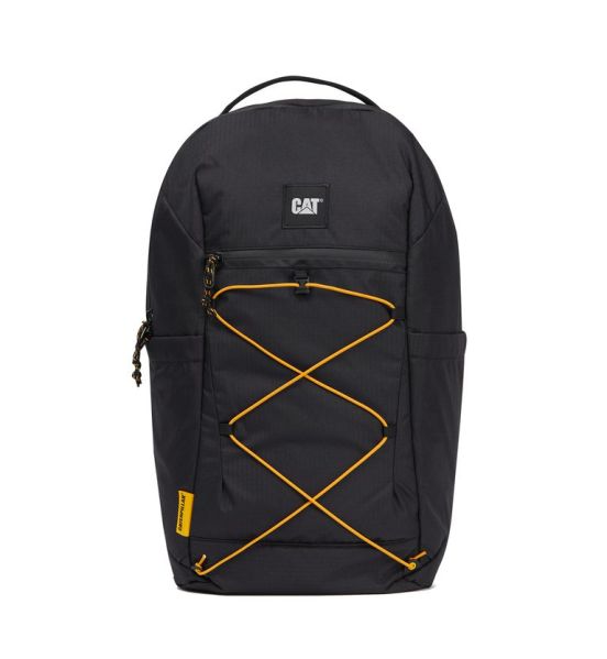 Σακίδιο Πλάτης Caterpillar 84660-01 City Vibes 20L Μαύρο | Αδιάβροχο Φερμουάρ, για Laptop 15" – Bungee Cord & Air Mesh Πλάτη