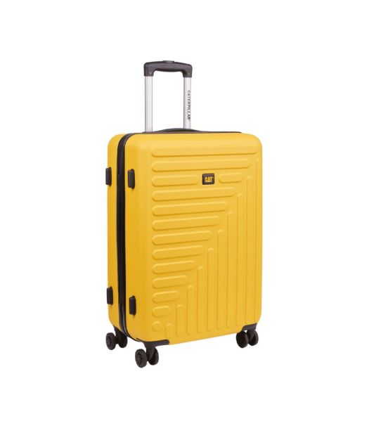 Μεγάλη Βαλίτσα Caterpillar Rockford 84683-42/70 Κίτρινο 100L ABS Υλικό & 4 Διπλούς Τροχούς – για 23kg και Άνω Αεροδρομίου