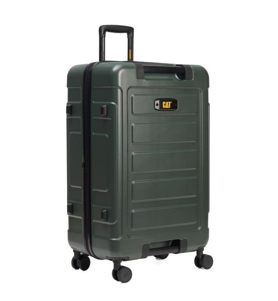Premium Μεγάλη 78x49x31 Βαλίτσα Caterpillar 84796-603 Χακί 111L | 100% Polycarbonate | Ανθεκτική για Έως 32 Κιλά