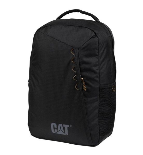 Σακίδιο Πόλης Caterpillar 84837-01 Explorer 23L Μαύρο | Eco Ripstop & Θήκη Laptop – με Ανακλαστικό Logo