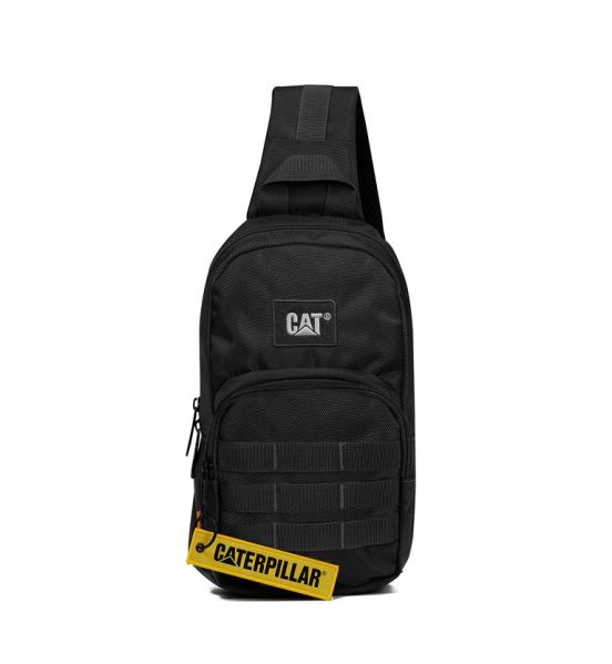 Ανδρικό Τσαντάκι Tactical Χιαστί Στήθους Caterpillar Combat 84932-01 Μαύρο | Ανθεκτικό με Webbing Loops & Οργάνωση