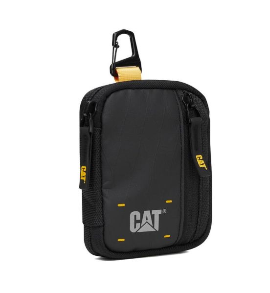 Μικρή Θήκη Οργάνωσης Ταξιδιού & Κλειδιών Caterpillar Utility X 85051-01 Μαύρο | με Καραμπίνερ από Ύφασμα Ripstop