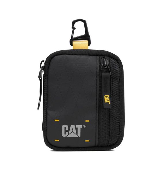 Μικρή Θήκη Οργάνωσης Ταξιδιού & Κλειδιών Caterpillar Utility X 85051-01 Μαύρο | με Καραμπίνερ από Ύφασμα Ripstop