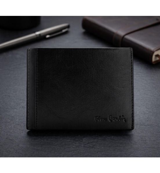 Ανδρικό Slim Δερμάτινο Πορτοφόλι Pierre Cardin 8805 TILAK33 Μαύρο με RFID Προστασία – Premium, Κομψό & Ασφαλές