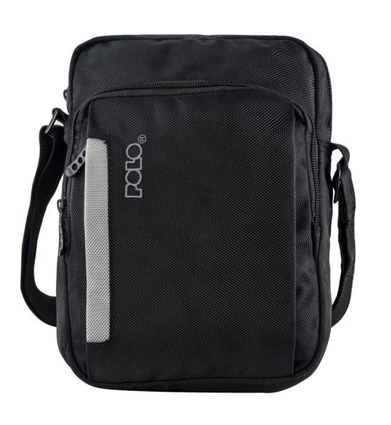 Ανδρικό Τσαντάκι Ώμου POLO 907111 Μαύρο – Compact Μικρό & Πρακτικό